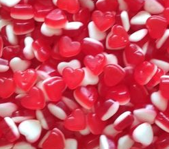 Petits Coeurs Fraise-crème 100 GR