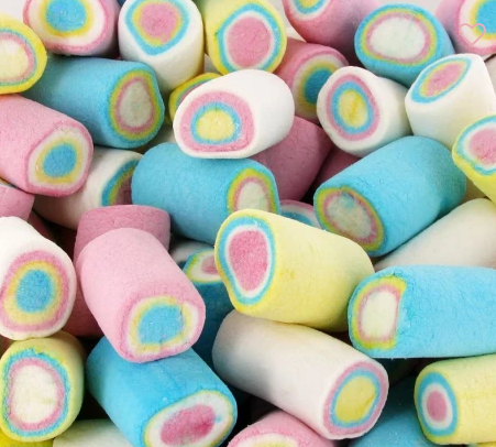 Finitronc Guimauves roulées multicolores 100 Gr