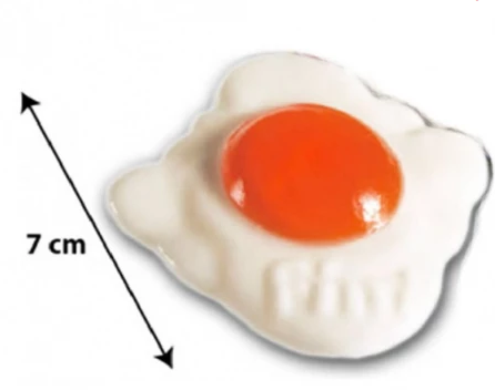 Oeufs au plat géants lisses (XXL) lot de 3