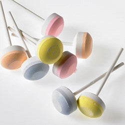 Sucettes à la poudre de dextrose bicolores