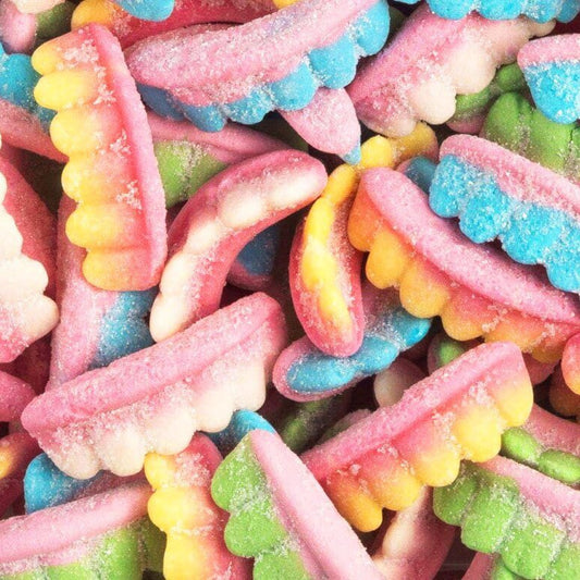 Dentiers acides multicolores 100 Gr